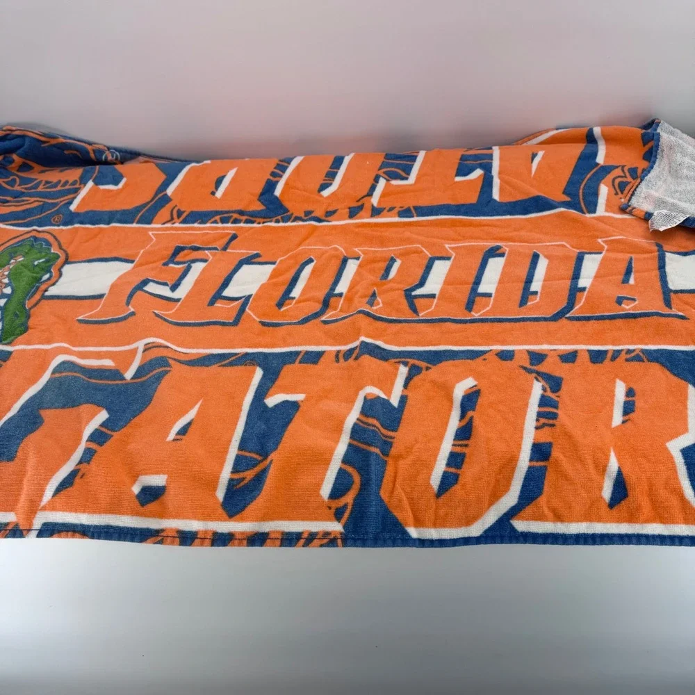 McArthur Vintage Florida Gators Beach Towel Orange Blue Graphic Collectible